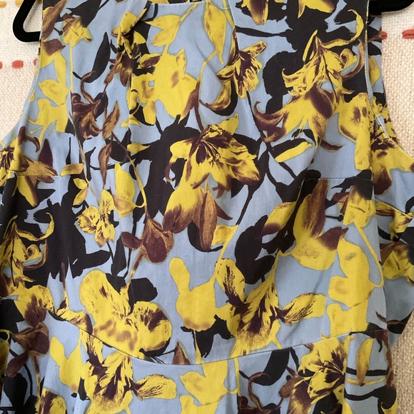 SALE 5/$40! Closet Curves Dress Size 20 Blue Floral - Picture 3 of 5